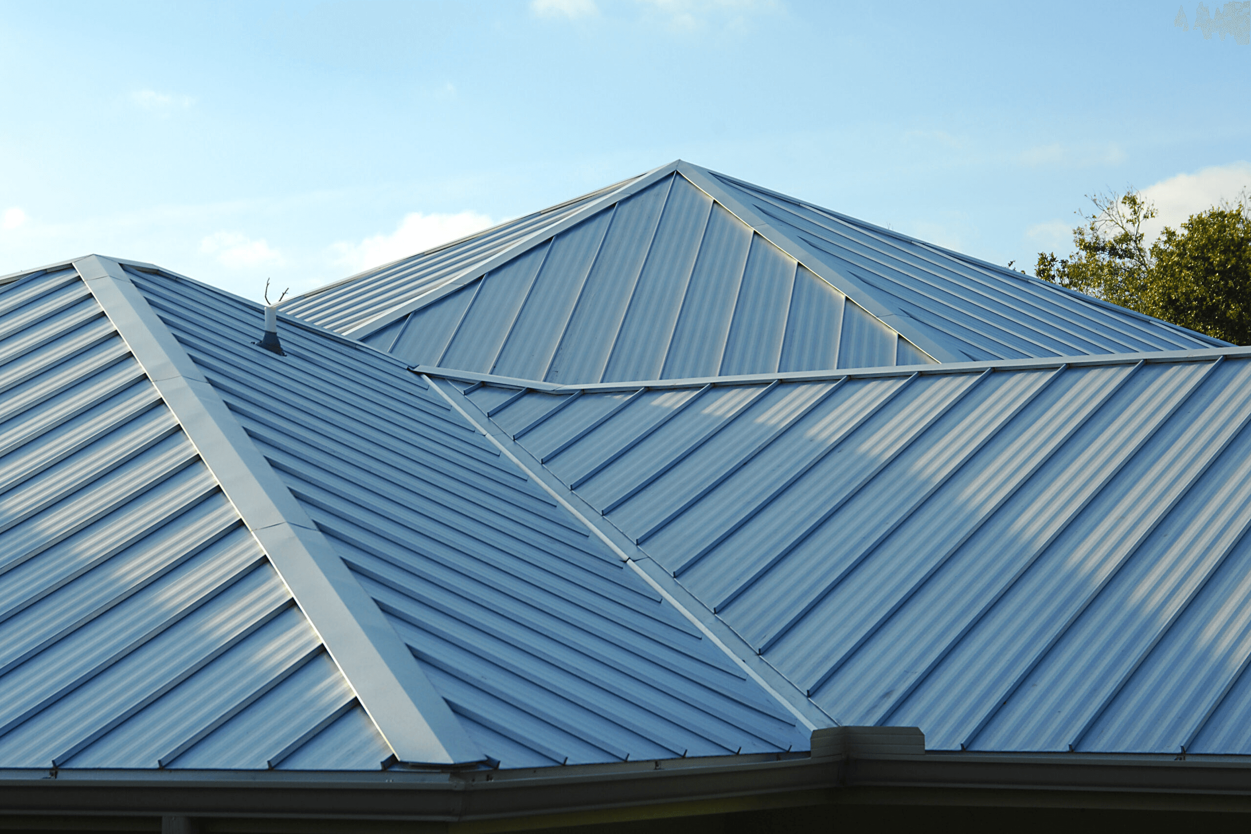 Standing seam metal panel detail